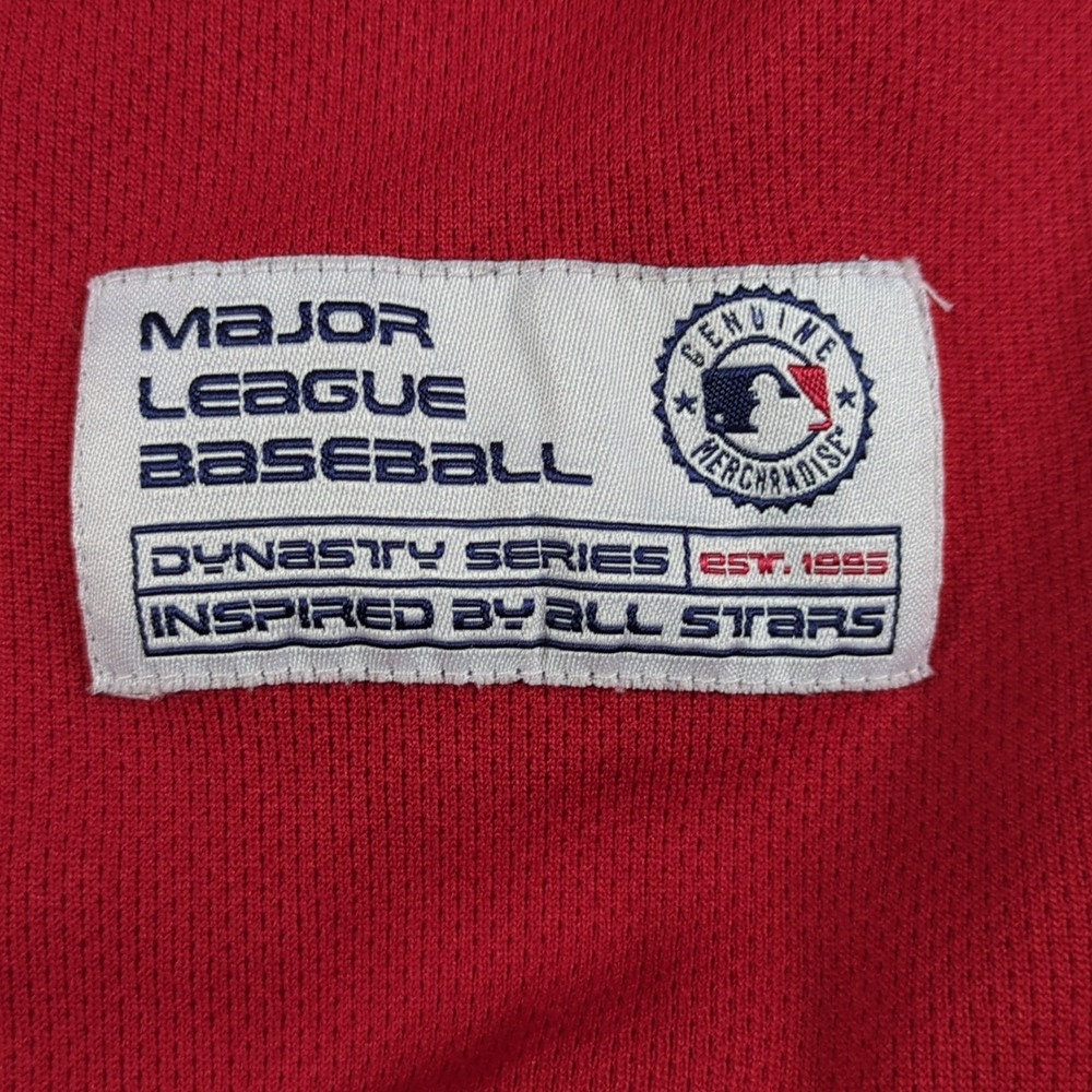 Vintage Dynasty Anaheim Angels Jersey Mens Extra Large Red White Embroidered - Picture 8 of 16